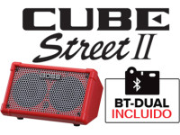 <b>PACK COLUNA PORTATIL AMPLIFICADA BOSS CUBE STREET II VERMELHO RED com Adaptador BLUETOOTH Audio MIDI BOSS BT-DUAL</b> <b>PACK COLUNA PORTATIL AMPLIFICADA BOSS CUBE STREET II VERMELHO RED com Adaptador BLUETOOTH Audio MIDI BOSS BT-DUAL</b>